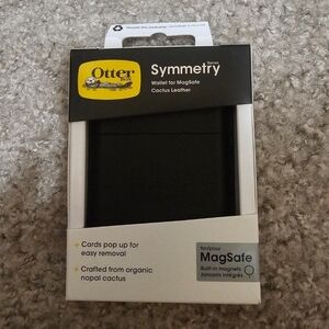 OtterBox MagSafe Wallet Symmetry Series Cactus Leather In Black